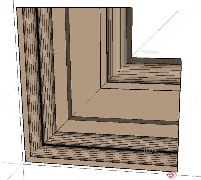 建筑构件窗套设计SU模型