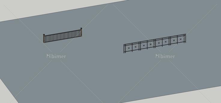 栏杆(73204)su模型下载