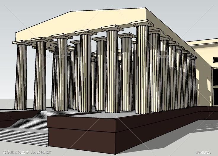 教堂acropolis宗教 su模型 3d