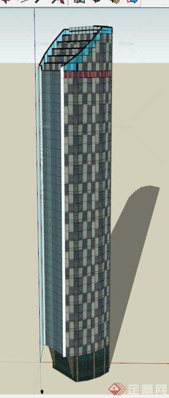 某金融中心办公建筑SU模型