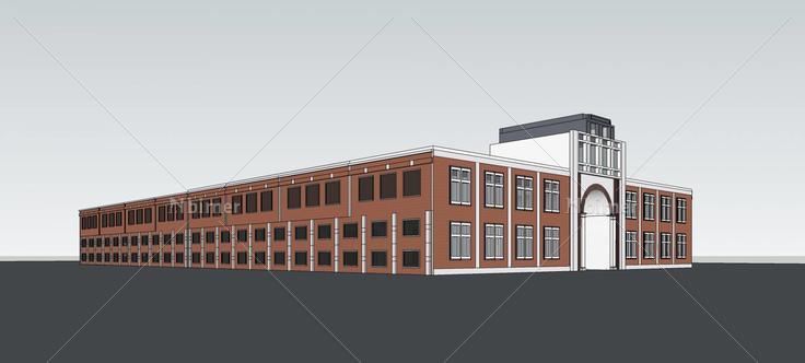 教学楼(80318)su模型下载