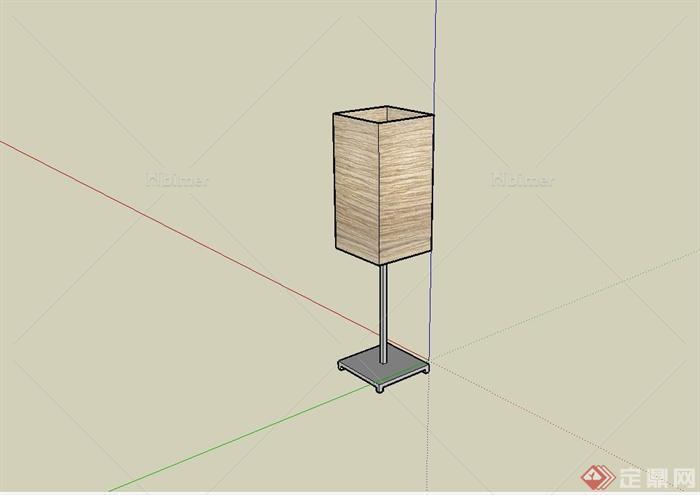 现代风格室内落地灯设计su模型