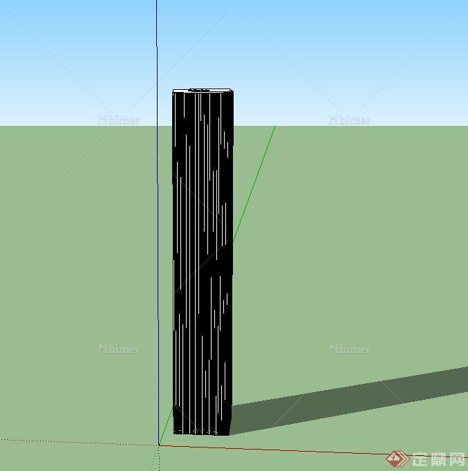 某现代城市中心高层商业建筑设计SU模型