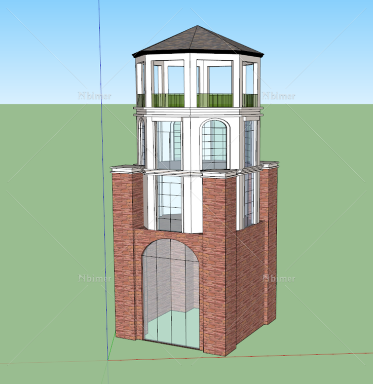 塔楼图片建筑免费下载_格式:skp_大小:994X1024像