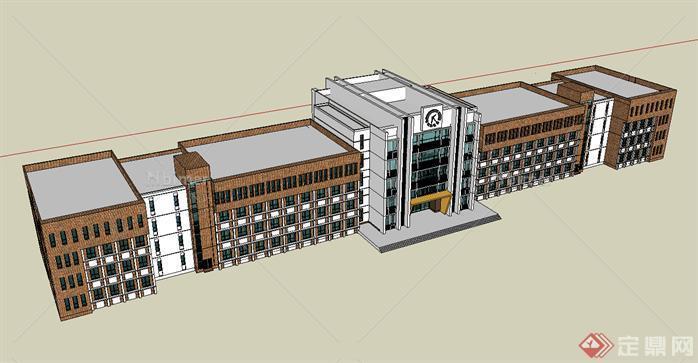 中小学校教学楼建筑设计SU模型