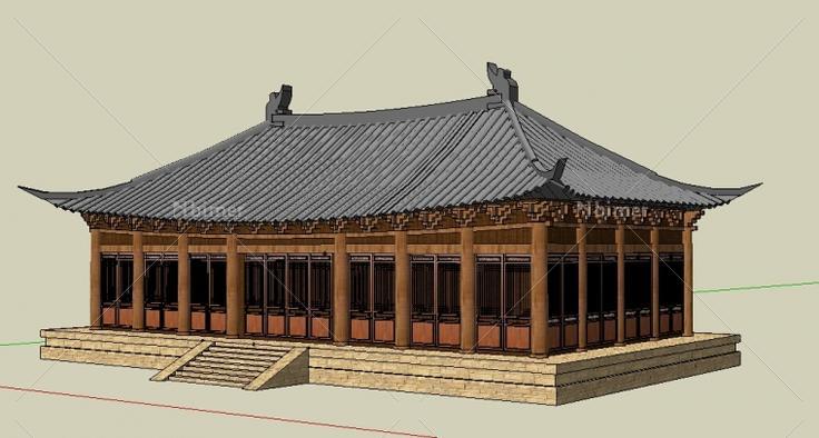 中式古建提供SketchUp模型下载分享带截图预览