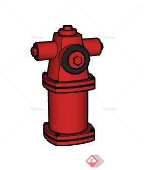 一个消防栓设计的SU模型
