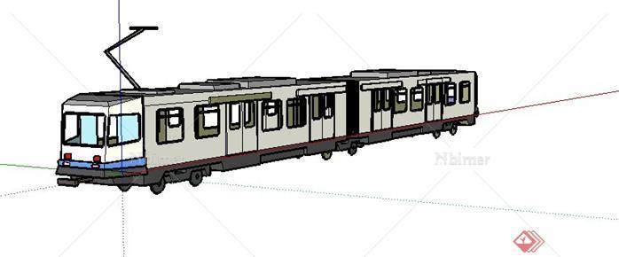 一个列车SU模型素材