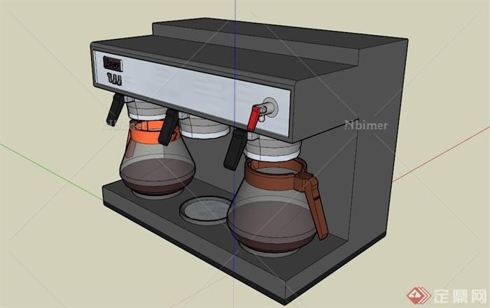 厨房电器热水机设计SU模型[原创]