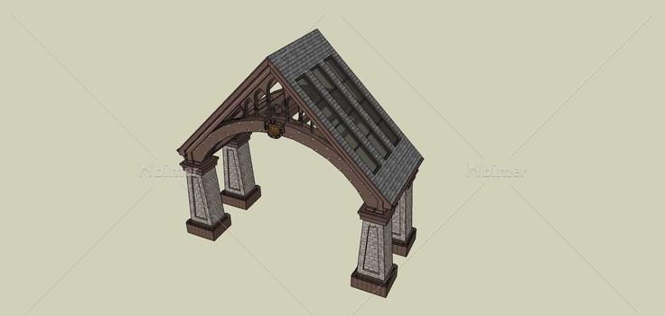 建筑构件-门头(74827)su模型下载