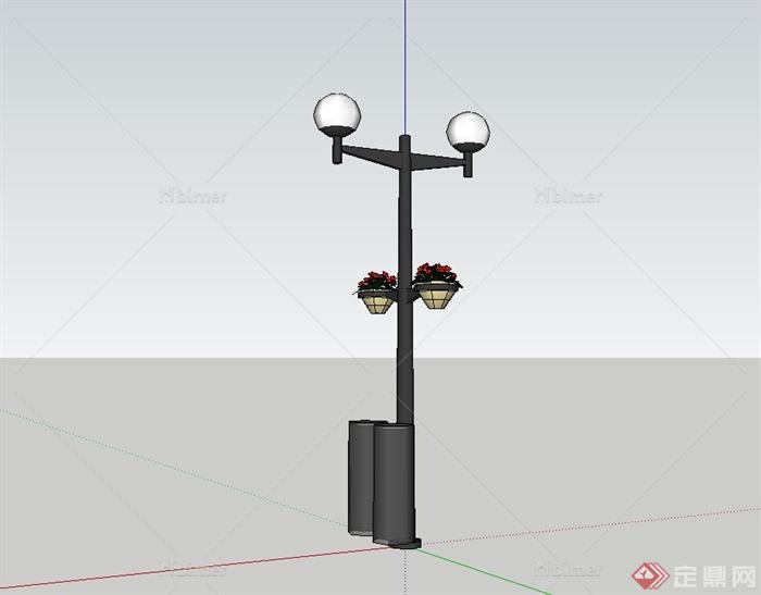 北欧路灯设计su模型