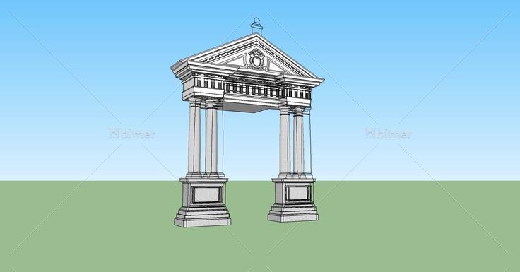 建筑构件-门头(70816)su模型下载