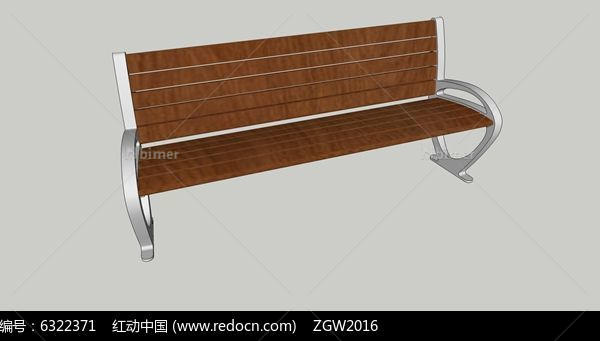 欧式大气木座椅su模型