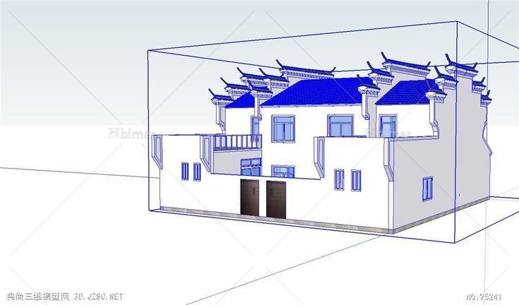 徽派建筑房子的SU模型