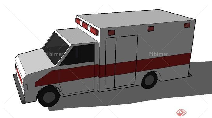 救护车设计SU模型素材