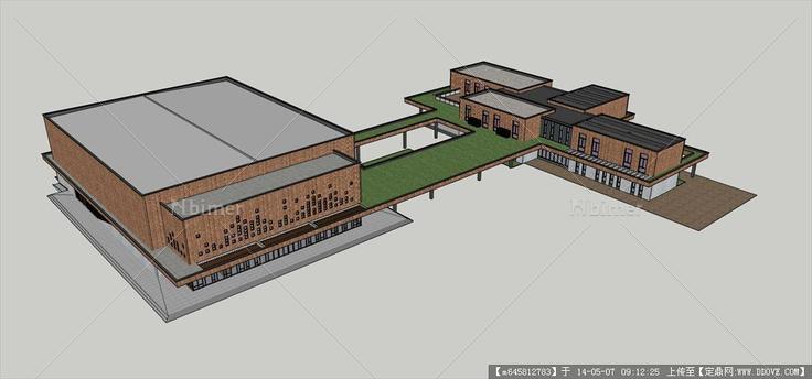 Sketch Up 精品模型---社区活动中心