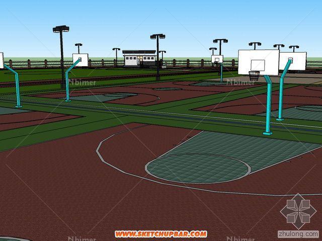 室外运动场/篮球场模型