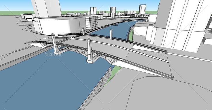 景观-大桥(73075)su模型下载
