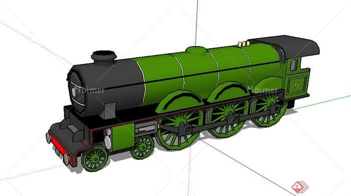 某交通工具火车设计SU模型