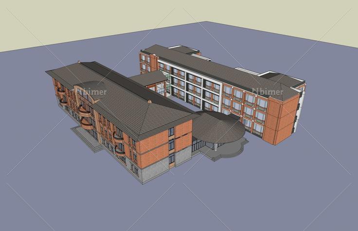 教学楼(43084)su模型下载