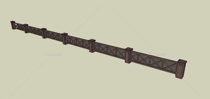 建筑构件-栏杆(74832)su模型下载