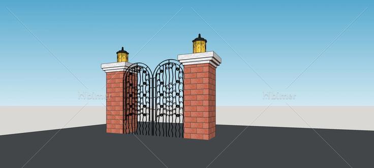 庭院大门(77302)su模型下载