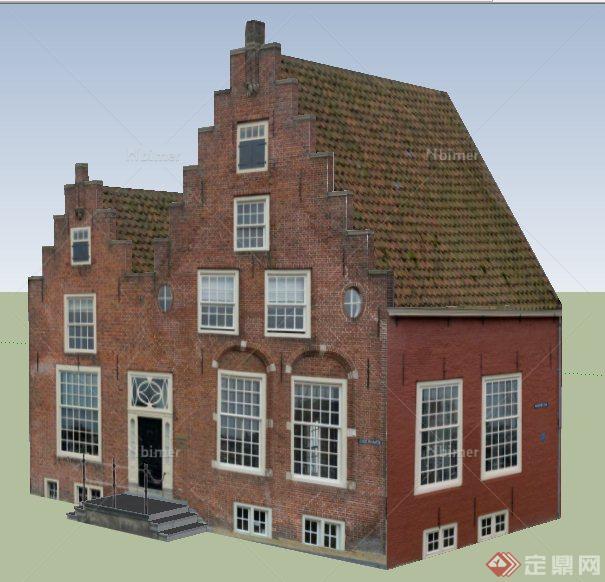 荷兰某公司建筑设计su模型