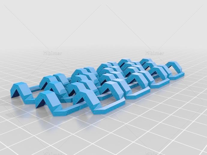 自支撑链邮件（或织物？）三维印刷3D/VR素材免费