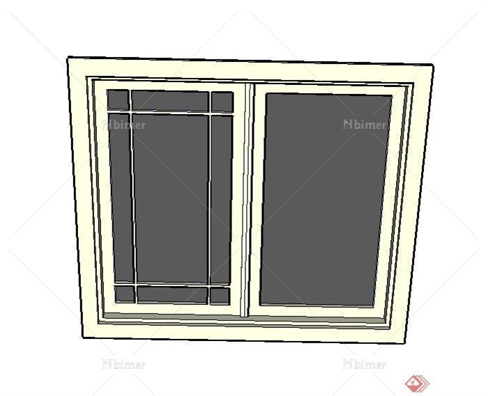 多扇窗户设计SU模型