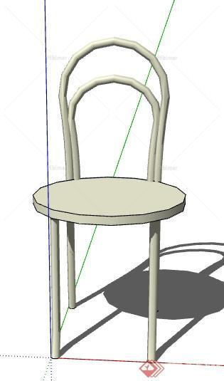 一个凳子设计的SU模型5