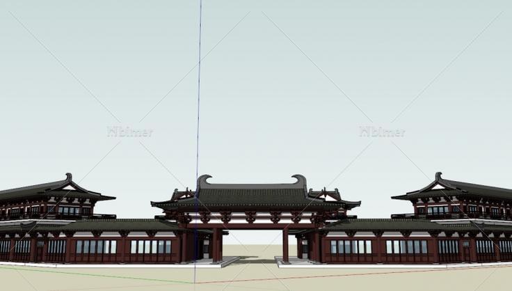 ~~~精细的古建筑模型（~），，可以做商业，附Sk