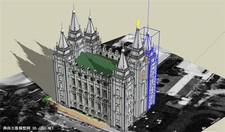 欧式建筑TEMPLESALTLAKECITYUTAHTEMPLOMORMON4T