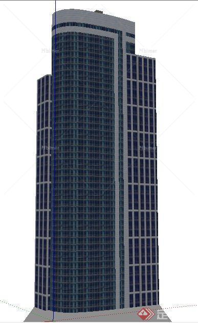 现代高层办公建筑SU模型