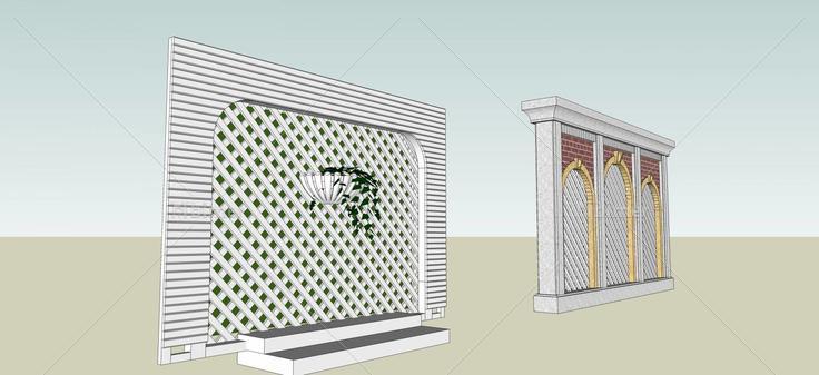 景墙(45616)su模型下载