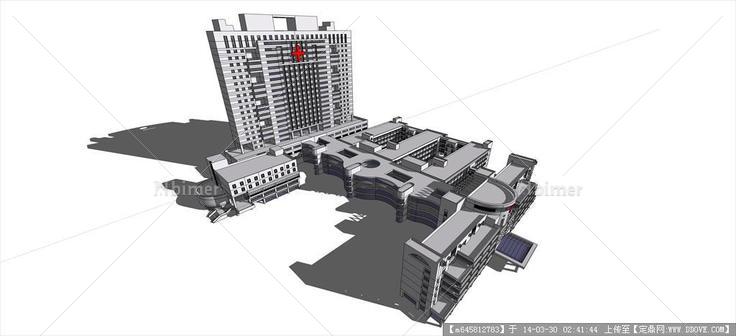 Sketch Up 精品模型---医院整体模型