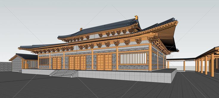 寺庙(75915)su模型下载