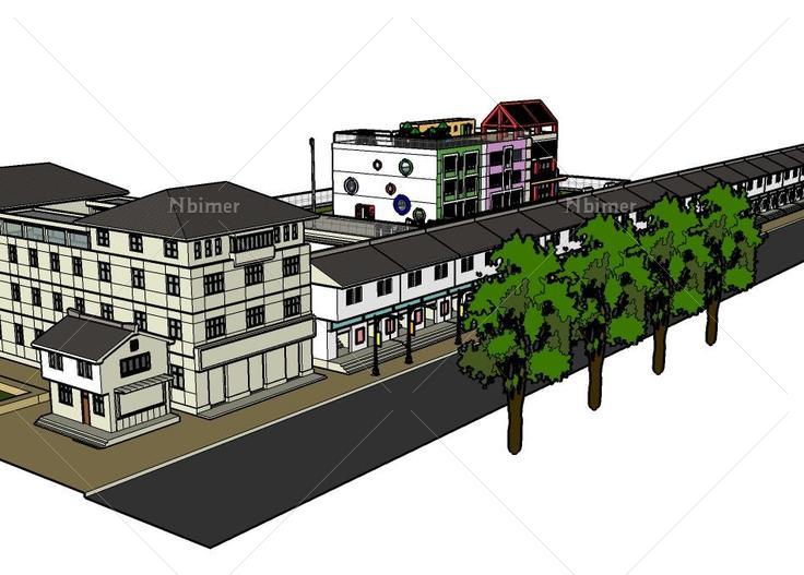 商业街Commercial street 幼儿园kindergarten 建