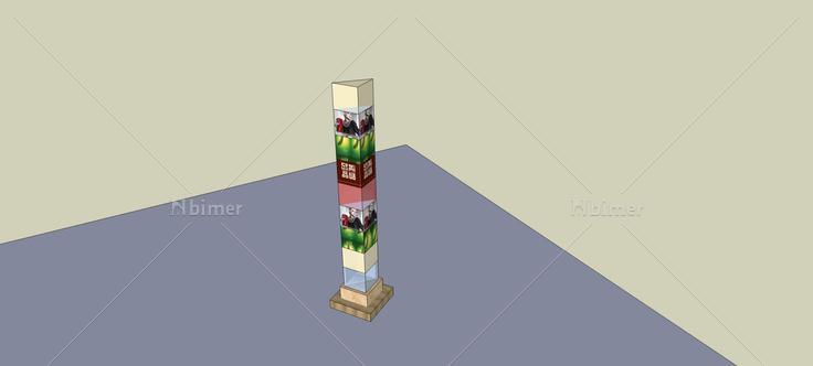 广场景观柱(71791)su模型下载