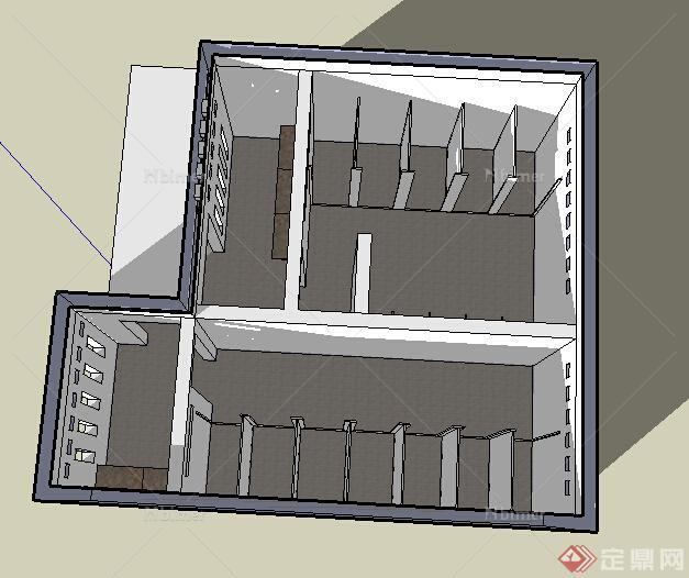 某公共厕所建筑设计方案su模型