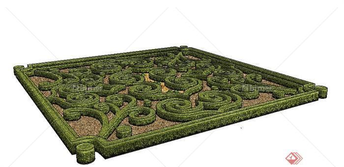 植物迷宫平面图手绘图片