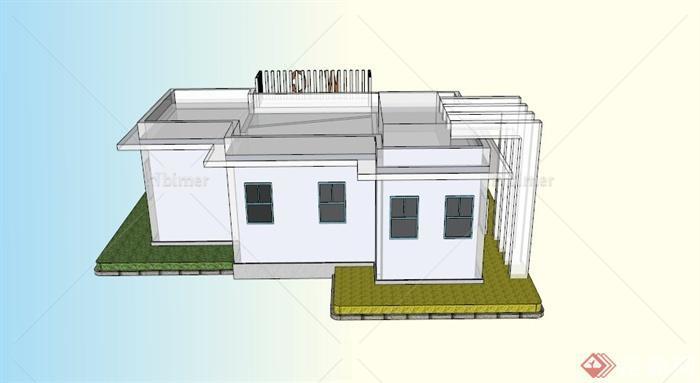 小公厕建筑设计SU模型