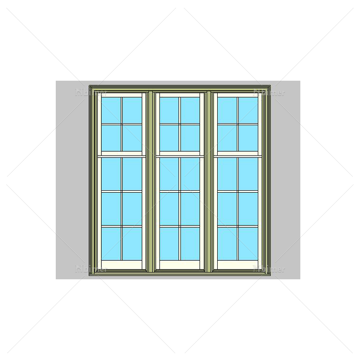 木质矩形窗