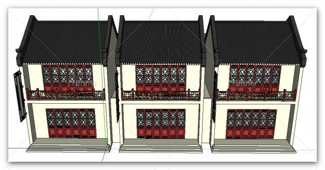 沿街古建筑