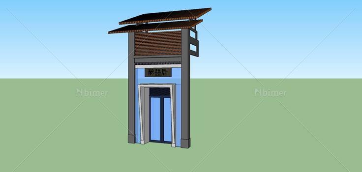 建筑构件-门头(74959)su模型下载