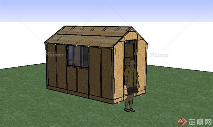 某简单居住房设计SU模型参考