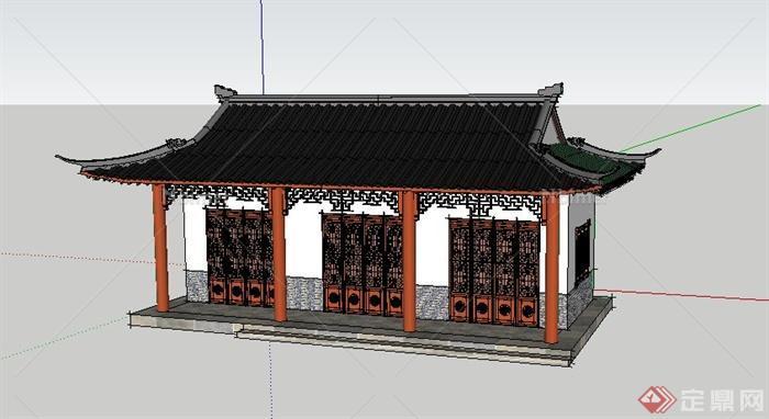 某中式古建住宅房子su模型