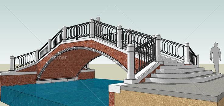 景观-桥(69981)su模型下载