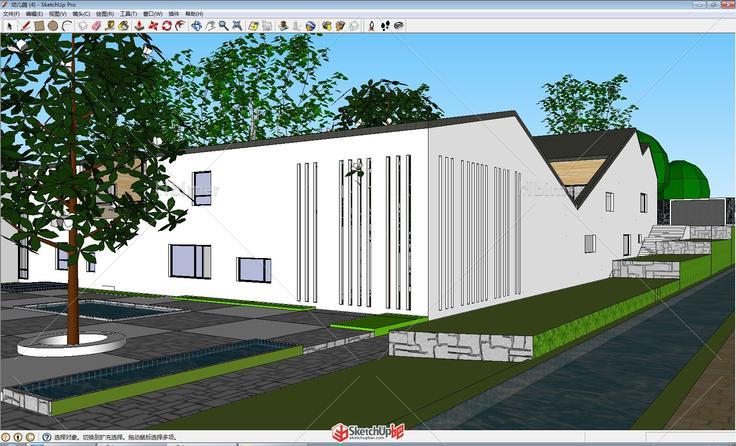 幼儿园学校园建筑设计方案SketchUp草图大师模型