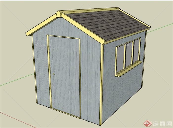 某现代工具房设计SU模型