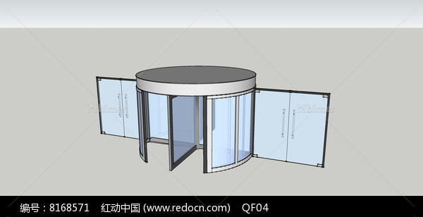 玻璃旋转门